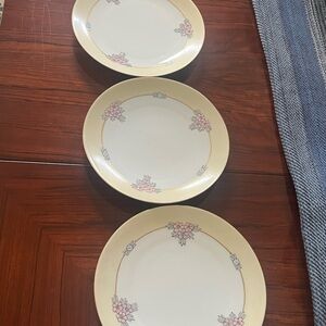 Antique Silesia White Ceramic tea Plated (5)
